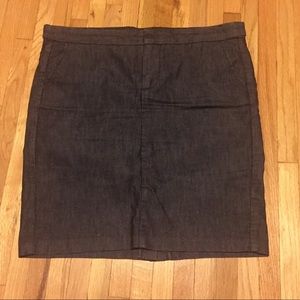 GAP tailored denim skirt